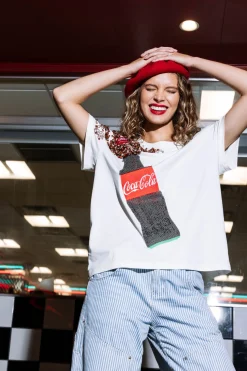 White Popping Coca-Cola® Bottle Tee