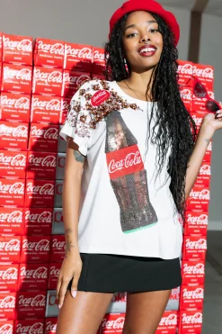 White Popping Coca-Cola® Bottle Tee