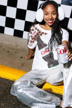 White Popping Diet Coke® Tee