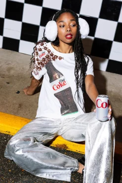 White Popping Diet Coke® Tee