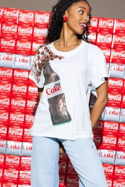 White Popping Diet Coke® Tee