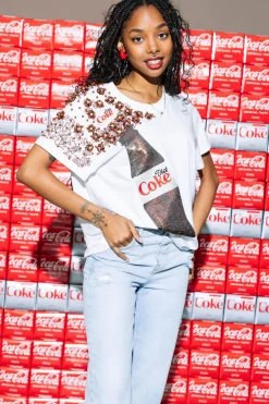 White Popping Diet Coke® Tee