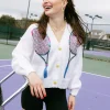 White Queen of the Tennis Court Cardigan