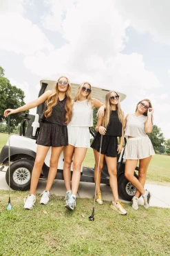 White Rhinestone Active Tank
