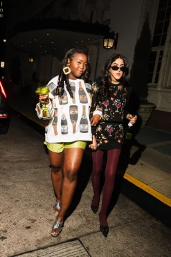 White Scattered Champagne Bottle Sweatshirt