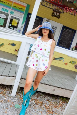 White Scuba & Sea Icon Short