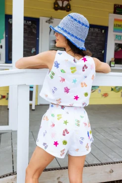 White Scuba & Sea Icon Short