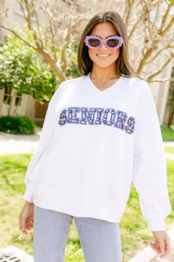 White 'Seniors' Sweatshirt