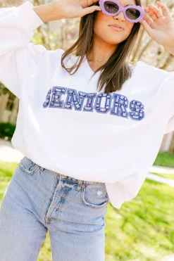 White 'Seniors' Sweatshirt