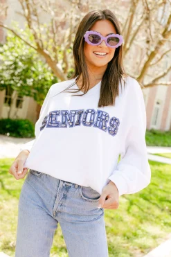 White 'Seniors' Sweatshirt