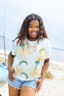 White Statue of Liberty Icon Tee