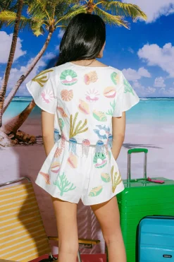 White Under The Sea Top