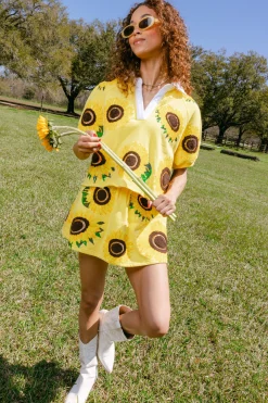 Yellow Sunflower Skort