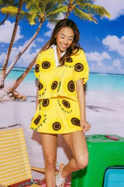 Yellow Sunflower Skort