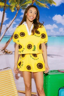 Yellow Sunflower Skort