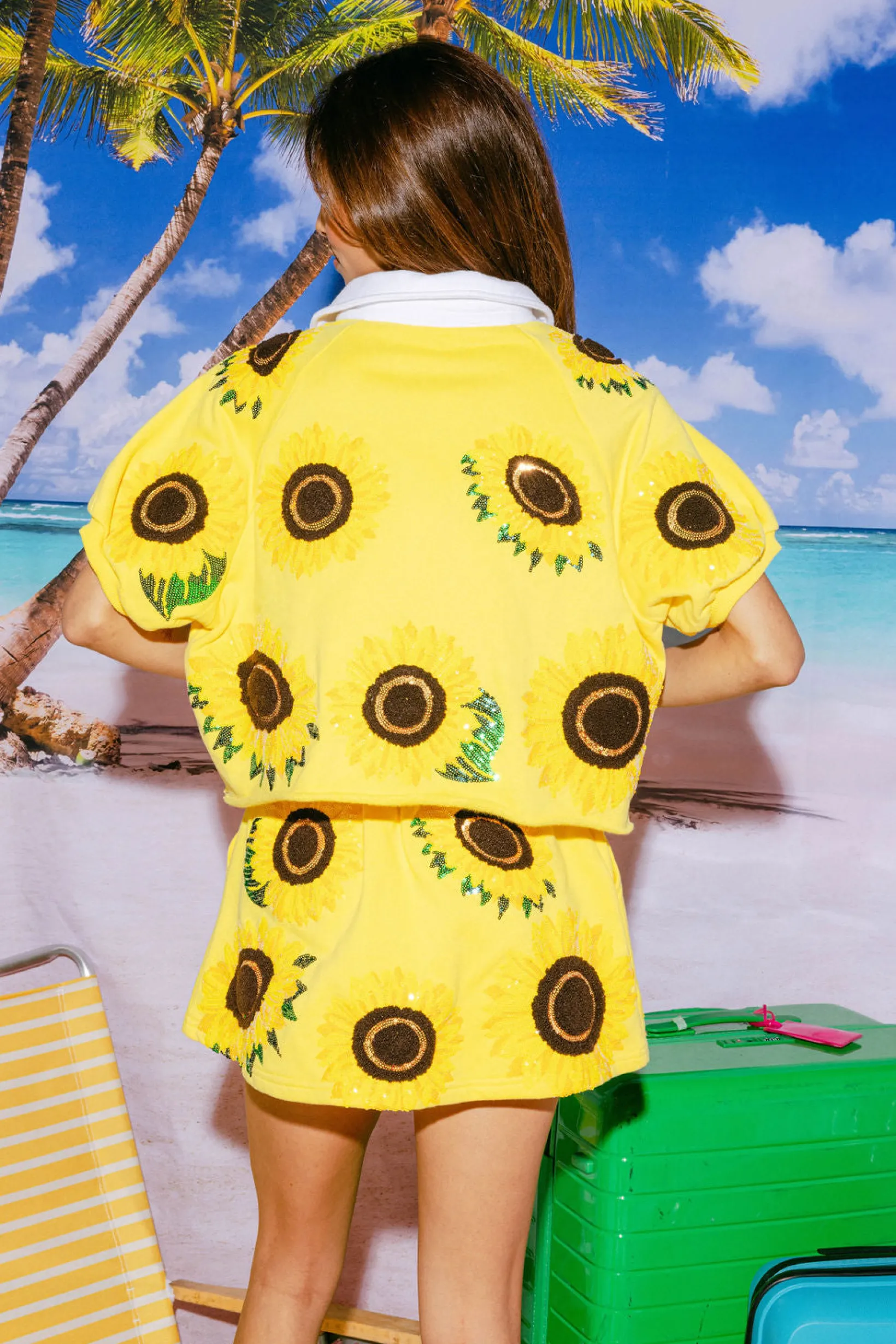 Yellow Sunflower Skort